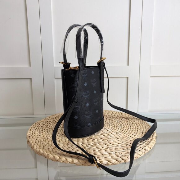 MCM AREN Mini Tote Bag Crossbody Bag Bucket Bag Women's Bag - Picture 4 of 9